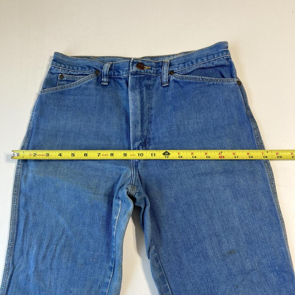Vintage Wrangler Jeans Womens 31 High Rise Bell Flare Western Wrapid Transit 70s - Picture 8 of 16